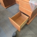 Glass Top Executive Straight Office Desk w/ Drawer Storage